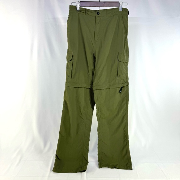 Magellan Olive Green Mag Reel Fishing Convertible nylon Pants size extra large - Picture 6 of 17